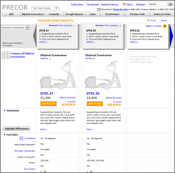 Precor International Prototype